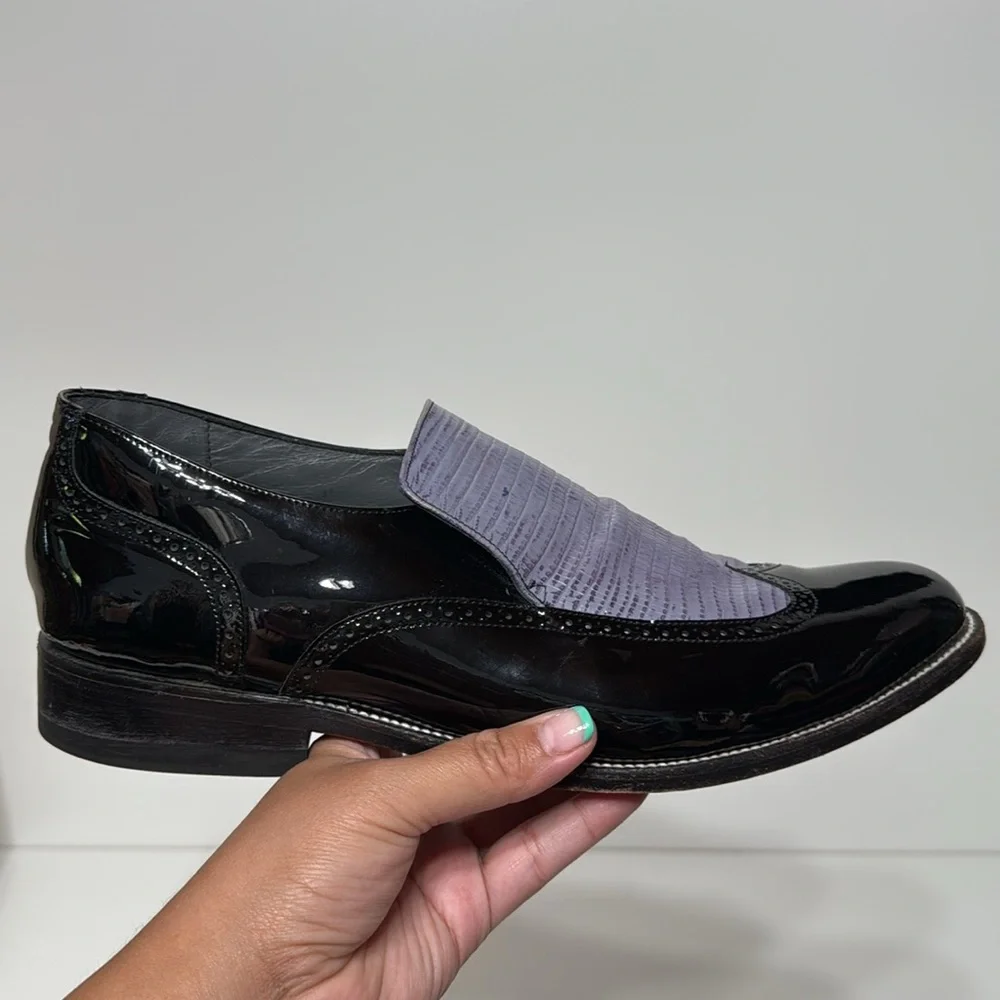 Stacy Baldwin Patent Leather Loafers